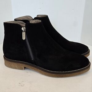 ITALEAU Foliana Black  Boots waterproof suede leather handcrafted in Italy